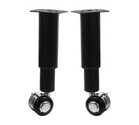 CANIGHT 2 Pièces Meuble Réglables avec Roulette Verrouillable Supports Métalliques pour Bureaux Tables et Armoires Extensibles pour Canapé et Desserte DIY