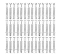 CANIGHT 200pcs Vis à Came pour Meubles en Alliage de Zinc Surface Moletée, Fixation Auto-taraudeuse 40mm pour Assemblage et Réparation de Cadres de Lit et Armoires