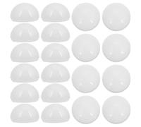 CANIGHT 20pcs Abat-jours Demi-sphériques en PC Blanc pour Ampoules Led, Éclairage Maquillage Amélioré, Installation Facile, pour Miroir de Coiffeuse