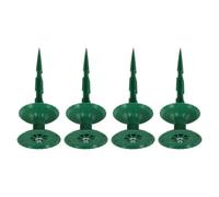 CANIGHT 4 Pièces Rouleau Rotatif pour Tuyau D'arrosage en Plastique Vert, Protection Anti-Torsion et Installation Facile pour Jardin et Pelouses