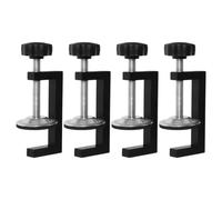 CANIGHT 4pièces Pinces G Réglables Noires pour Canapé Sectionnel Serre-Joints Robustes pour Bois et Métal Connecteurs Meubles Modulaires Outils de Serrage Polyvalents pour Bricolage