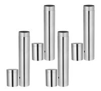 CANIGHT 4pièces Tube de Rangement pour Certificats Cylindre Métallique Protecteur pour Diplômes Certificats de Naissance et Mariage Organisateur Compact Diamètre Bureau et Voyage