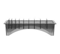 CANIGHT Étui de Rangement Rectangulaire en Plastique pour Peignes de Tondeuse à Cheveux Noir, Organisateur Pratique pour Accessoires Coiffure à Domicile ou Chez le Barbier