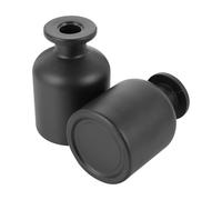 CANIGHT Lot de 2 Bouteilles Réutilisables Aroma en Verre Noir Mat 100 ML, Anti-Lumière, pour Diffuseur Humidificateur d'Aromathérapie, Parfum Ambiance Maison