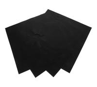 CANIGHT Lot de 4 Tapis de Cuisson Noirs 27 CM en Matériau Résistant Haute Température Protège-Brûleur Réutilisable et Facile à Nettoyer pour Cuisinière à Gaz Protection Anti-Huile et