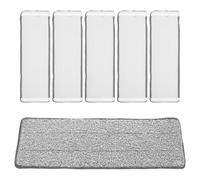 CANIGHT Lot de 6 Lingettes de Remplacement pour Balai Plat en Microfibre, Autocollantes et Lavables, Absorbantes pour Nettoyage des Sols Domestiques
