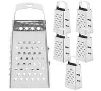 CANIGHT Mini Râpes à Fromage en Acier Inoxydable Lot de 6 Râpes Multifonctions pour Ail et Légumes Poignée Ergonomique Usage Manuel Cuisine