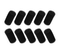 CANIGHT Nettoyeur de Queue de Balayage de Piscine 10 Pièces D'éponges Filtrantes en Mousse Noire Résistantes, pour Piscine et Camping, Accessoires de Remplacement Efficaces