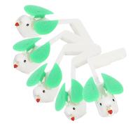 CANIGHT Pièces de Remplacement Lot de 5 Oiseaux en Plastique Horloge Murale à Coucou pour Installation Facile, Design Vintage pour Projets Créatifs et Réparation DIY