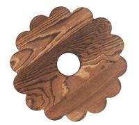 CANIGHT Plateau et Forte Capacité de Charge avec roulettes pour Pot de Fleurs en Bois Rond Drainage Intégré pour Hôtels et Bureaux