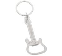 CANIGHT Porte-clés Design Pratique Forme Guitare Ouvre-bouteille en Alliage Argenté Petit et Léger, Maison Quotidienne Bars à Dîner