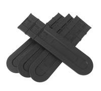 CANIGHT Protection pour Guide-chaîne de Tronçonneuse Étui pour Tronçonneuse en PE Noir 4 Pièces pour Chaîne Protection L’Usure Contacts Accidentels pour Bûcheronnage et Rangement D’Outils