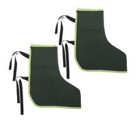 CANIGHT Protections de Pieds en Toile pour Chaussures de Soudage 2 Pièces, Couvre-bottes de Travail Réutilisables Sangles Ajustables pour Environnements Industriels