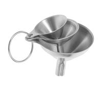 CANIGHT Résistants aux Chocs Ensemble de 3 Entonnoirs en Acier Inoxydable Anneaux Suspendus, Entonnoirs Multifonctionnels pour Ingrédients Liquides et Confitures, Usage Professionnel
