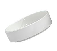 CANIGHT Soucoupe pour Pot de Fleurs en Céramique Blanche, Ronde, 1 Pièce