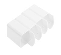 CANIGHT Support Mural pour Organiser et Ranger Facilement Les Sandales Femme en Plastique Blanc Auto-adhésif Lot de 4pcs pour Télécommande de Climatiseur