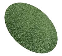 CANIGHT Tapis Rond Léger et Multi-usage en Gazon Artificiel Vert en Plastique Style Artistique pour Décoration de Table Extérieure