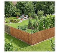 Canisse Bambou Brise Vue 30 55 70 100 120 140 155 160cm Rouleau Palissade Extérieur, Store Pare-Soleil for Pergola, Séparation Jardin et Clôture Balcon(Brun,200x180cm)