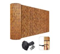 Canisse Bambou Brise Vue Jardin Cloture en roseaux Naturel avec 100 Attaches Zip Facile à Installer 0.5 0.6 0.8 1 1.25 1.4 1.5 1.6 1.7 1.8m Résistante Aux Intempéries/à L'intimité Pour Piscine/Toit