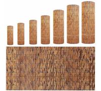 Canisse Bambou et Roseau Naturel, Brise-Vue Occultant de Jardin, Clôture de Balcon Extérieur en Rouleau, Brise-Vent Décoratif pour Terrasse Pergola 1/2/3/4/5/6/7/8/9/10m(Brun,150x500cm)