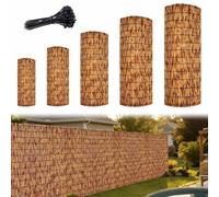 Canisse Brise Vue Bambou 1m 1m20 1m50 1m60 1m80 Hauteur Canisse En Roseau Naturel Cloture Jardin Exterieur Paravent Écran De Balcon Intimité Occultant Clôtures Décoratives(Carbonized,180x300cm)