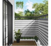 Canisse - brise-vue - brande Vidaxl Écran de balcon Gris clair et blanc 120 x 700 cm