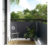 Canisse - brise-vue - brande Vidaxl Écran de balcon Gris foncé 400 x 80 cm polyrotin