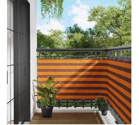 Canisse - brise-vue - brande Vidaxl Écran de balcon Orange et marron 100 x 800 cm Tissu Oxford