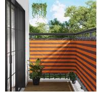 Canisse - brise-vue - brande Vidaxl Écran de balcon Orange et marron 110 x 200 cm Tissu Oxford