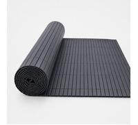 Canisse brise-vue en PVC - SYNTHAIETIK - 1×3 m - Double face - Anthracite - Lames 19 mm