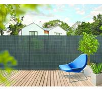 Nortene Canisse synthétique FENCY Wick – imitation osier naturel – 1 x 3 m Anthracite