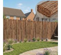 Canisse en Écorce Zamora 500 x 180 cm Brise-Vue Naturel casa.pro | résistant, balcon, terrasse, jardin, résistant aux intempéries, brise-vue, extérieur, matériau naturel