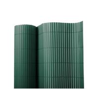Clôture pare-vue PVC vert 100 x 500 cm