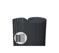 Vounot Canisse PVC brise-vue ultra renforcée avec attaches de fixation 80x300 cm Gris