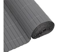 Canisse PVC Double Face, 1 x 3 m, 1600 g/m², Occultant 4/5, Anti-UV, Gris Clair