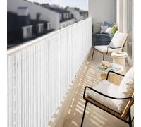 Canisse PVC double face blanche 1,5 x 3 m - 19 mm - 30 % recyclé