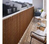 Canisse PVC double face marron 1,5 x 3 m - 19 mm - 30 % recyclé