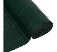 Nature - Canisse PVC double face occultante 4/5, 1 x 3 m, 1600 g/m², anti-UV, vert, fabriquée à 50% de matériaux recyclés