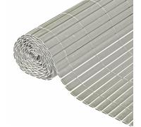 Nature - Canisse PVC double face - Occultation 3/5 - 10 mm - Traitée anti-UV - Couleur taupe - Dimensions 3 x 1 m