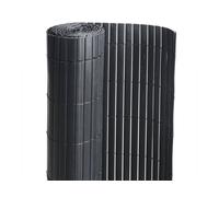 Canisse PVC double face noir : 1m20 x 3m