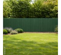 Canisse PVC occultant double face 1,5x3m vert - Kit complet avec fixation