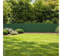 Canisse PVC occultant double face 1x5m vert - Kit complet avec fixation