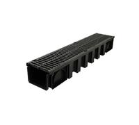 Caniveau 1m grille B125 fonte largeur 200 CAN15BF