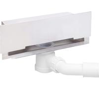 Caniveau de douche mural, 30 cm - grille pleine