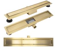 Caniveau De Douche Rea Neox 70 Drain De Douche Or Brosse 70 X 11 X 5 Cm