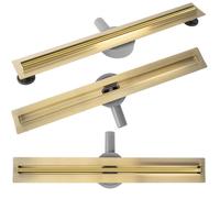 Caniveau De Douche Rea Neox Slim Drain De Douche Or 74 X 9 X 65 Cm