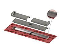TECE - Caniveau de douche TECEdrainline-Evo 70 cm inox, montage mural, couvercle de protection