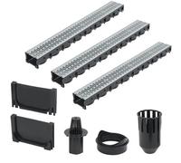 Caniveau de drainage 3 pcs Acier galvanisé 3 m