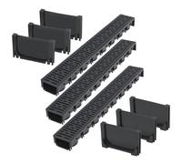 Caniveau de drainage 3 pcs Plastique 3 m