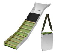 Caniveau de lavage pliable en aluminium de 127 cm pour l'or - Équipement pour l'extraction de l'or dans les rivières, les ruisseaux, le blanchiment d'or et le broyage